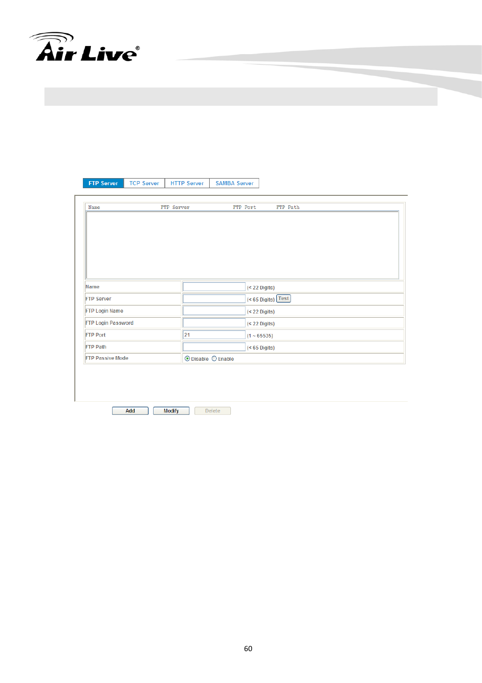 13 event server | AirLive CW-720 User Manual | Page 65 / 99