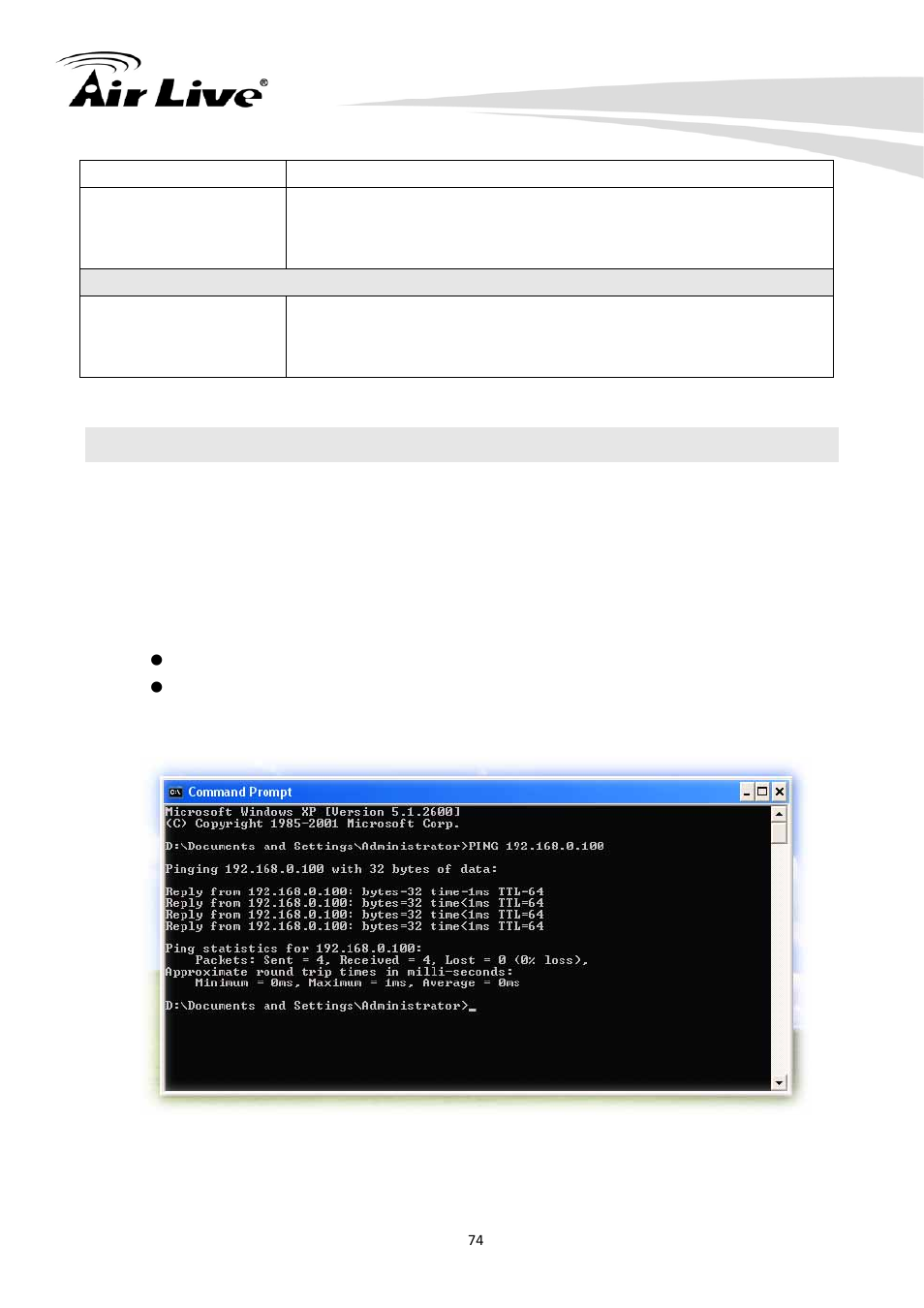 2 ping | AirLive CW-720 User Manual | Page 79 / 99