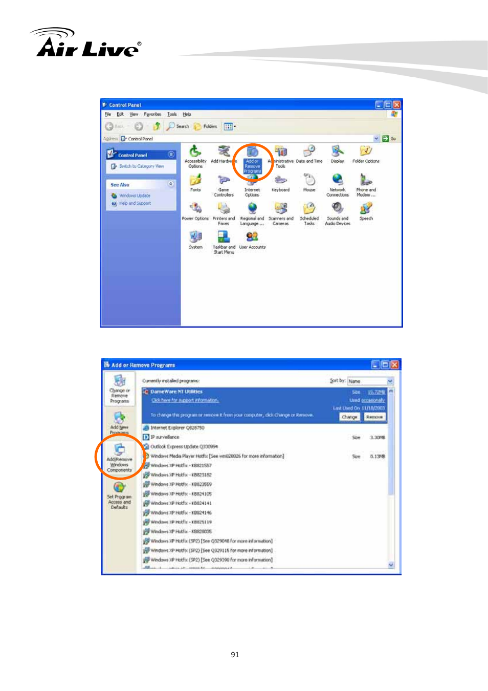 AirLive CW-720 User Manual | Page 96 / 99