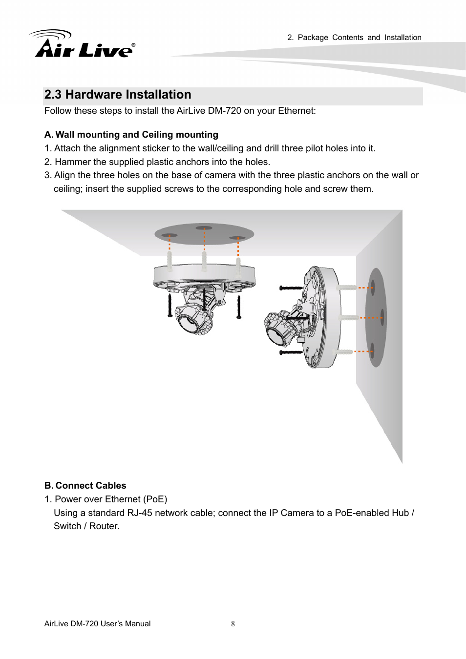 3 hardware installation | AirLive DM-720 User Manual | Page 13 / 61