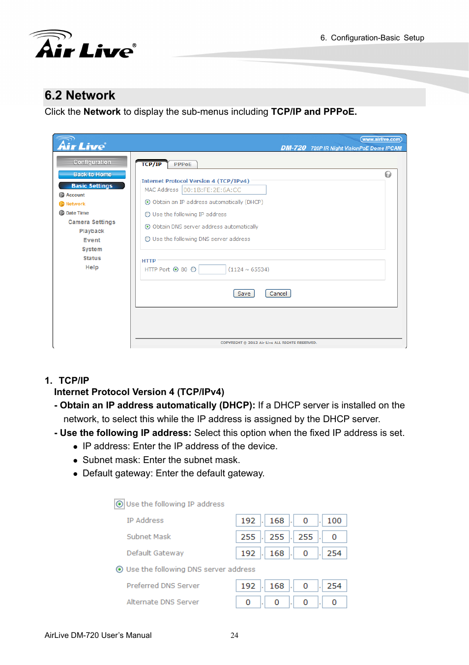 2 network | AirLive DM-720 User Manual | Page 29 / 61