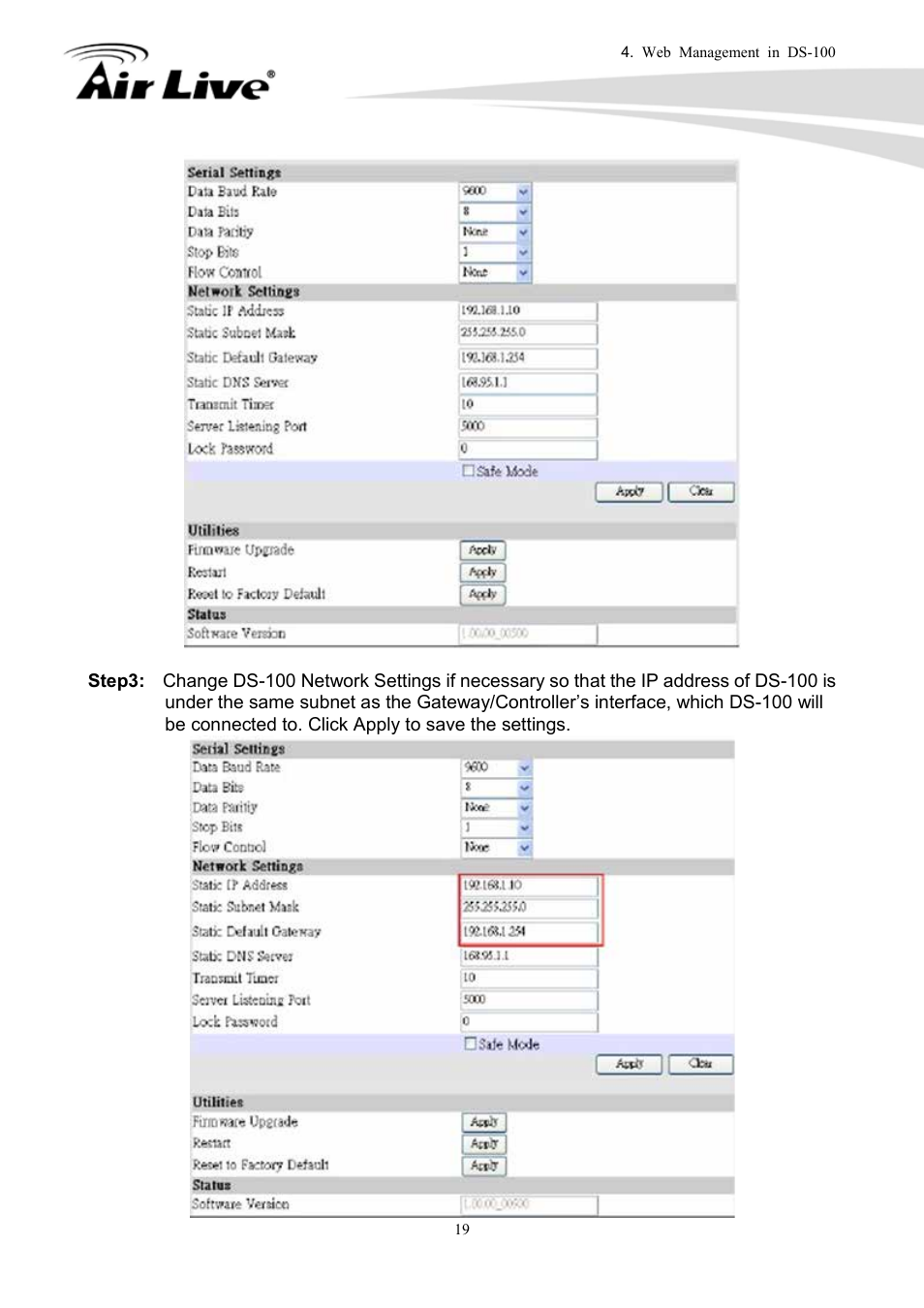 AirLive DS-100 User Manual | Page 21 / 34