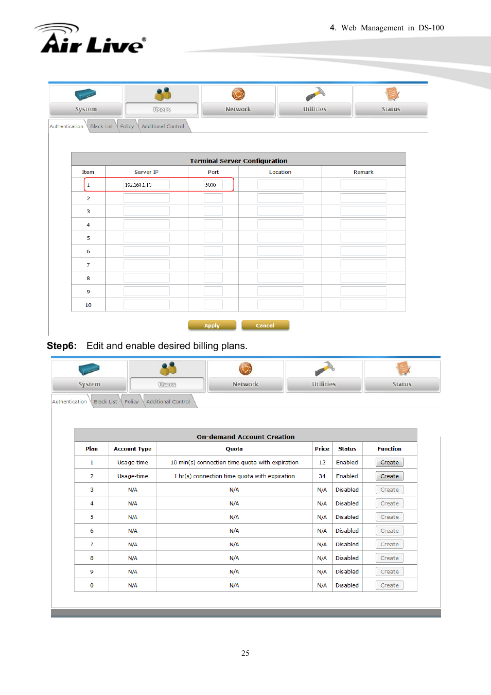 AirLive DS-100 User Manual | Page 27 / 34