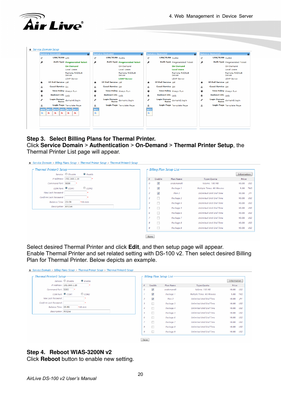 AirLive DS-100 v2 User Manual | Page 23 / 36