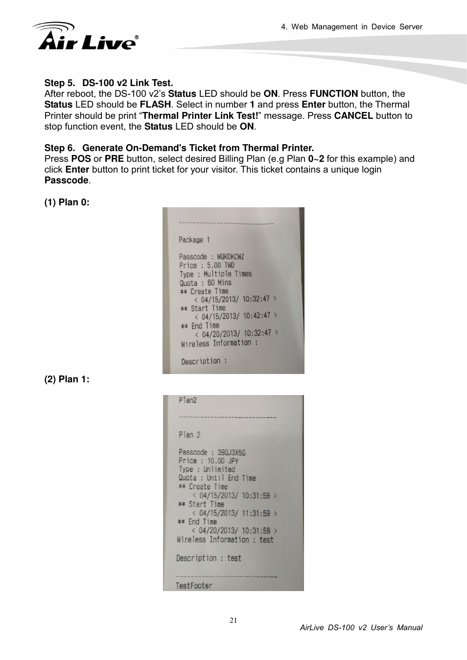 AirLive DS-100 v2 User Manual | Page 24 / 36