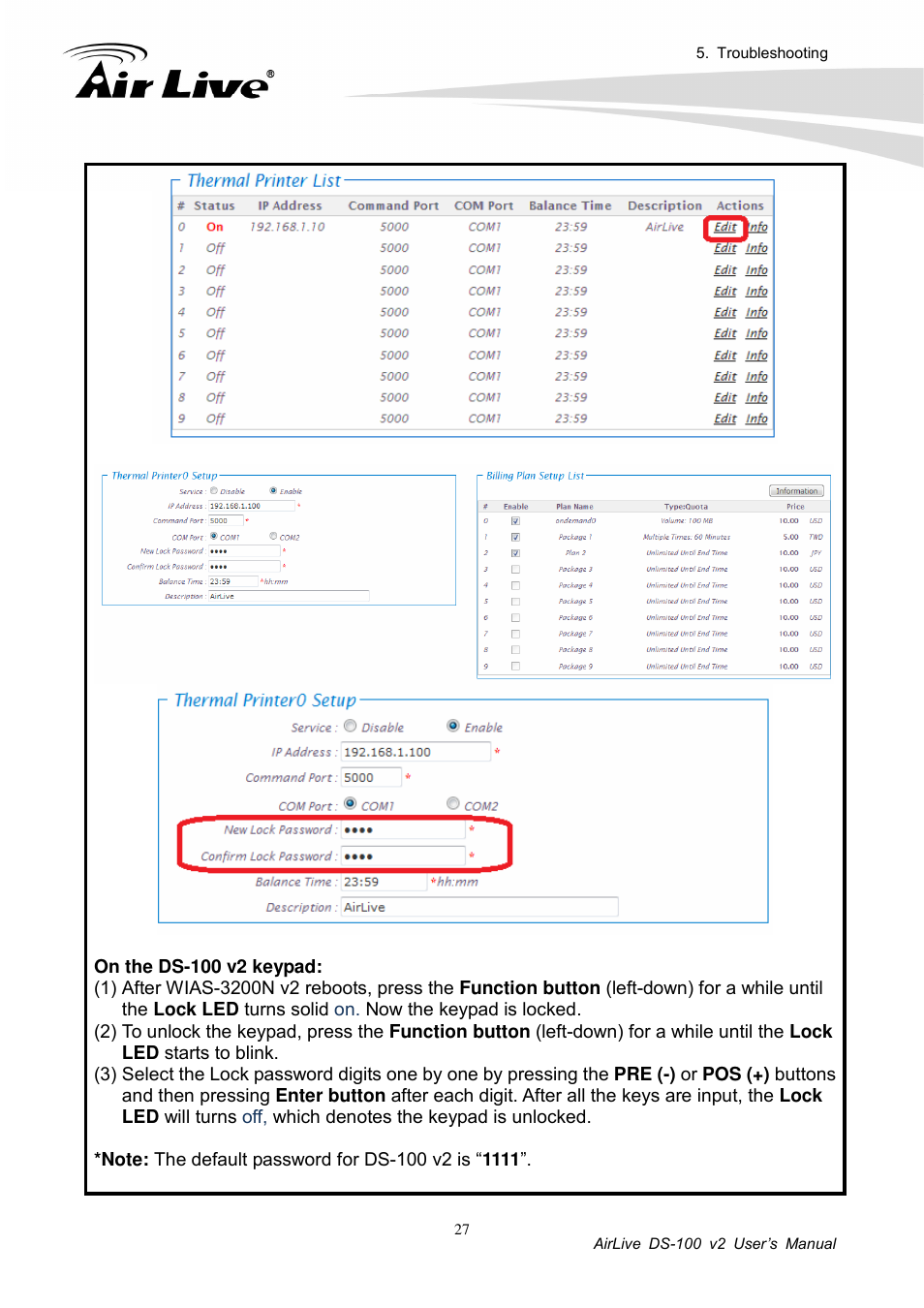 AirLive DS-100 v2 User Manual | Page 30 / 36