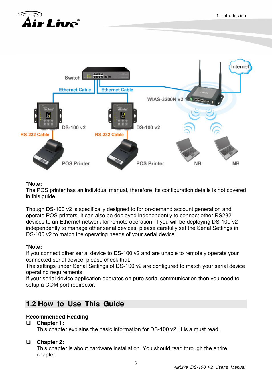 2 how to use this guide | AirLive DS-100 v2 User Manual | Page 6 / 36