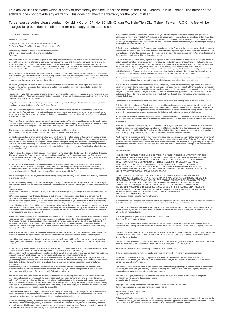 Gpl.pdf | AirLive ES-4000 v2 User Manual | Page 4 / 168