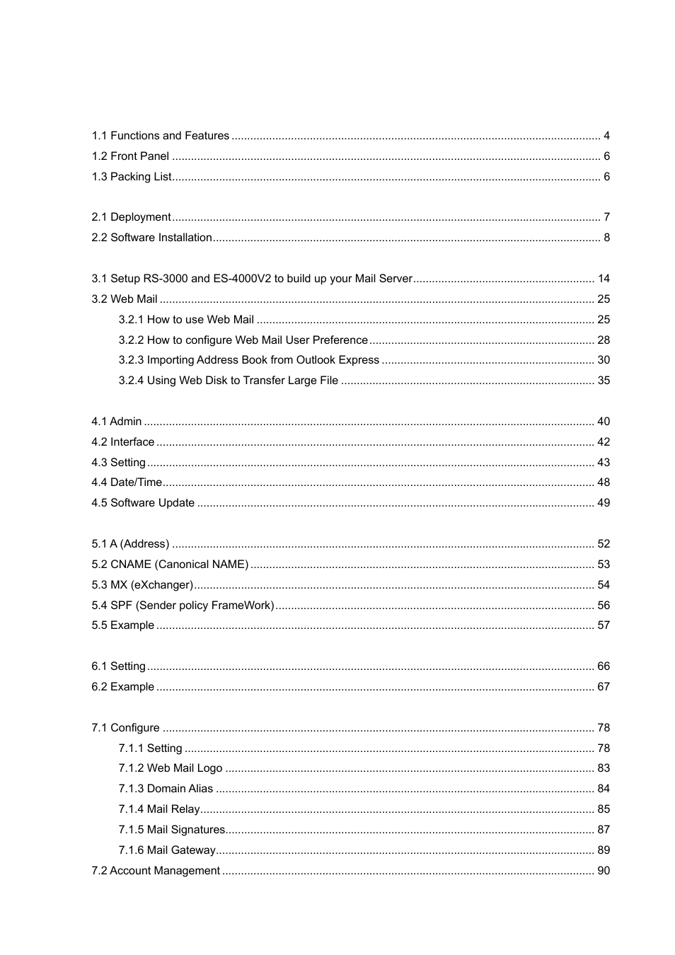 AirLive ES-4000 v2 User Manual | Page 6 / 168