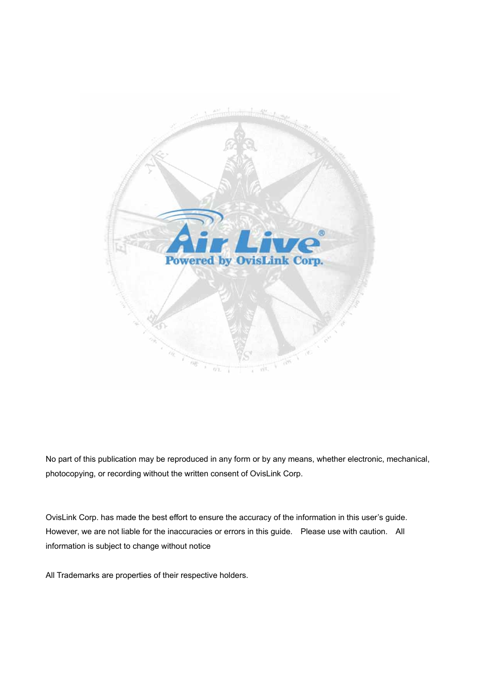 Copyright & disclaimer | AirLive ES-6000 User Manual | Page 2 / 221