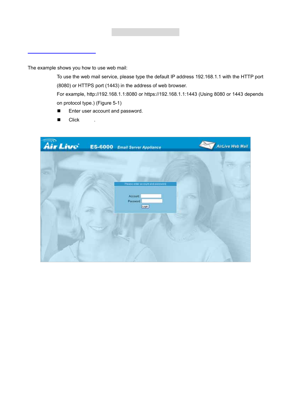 Chapter 5 web mail, 1 how to use web mail | AirLive ES-6000 User Manual | Page 70 / 221