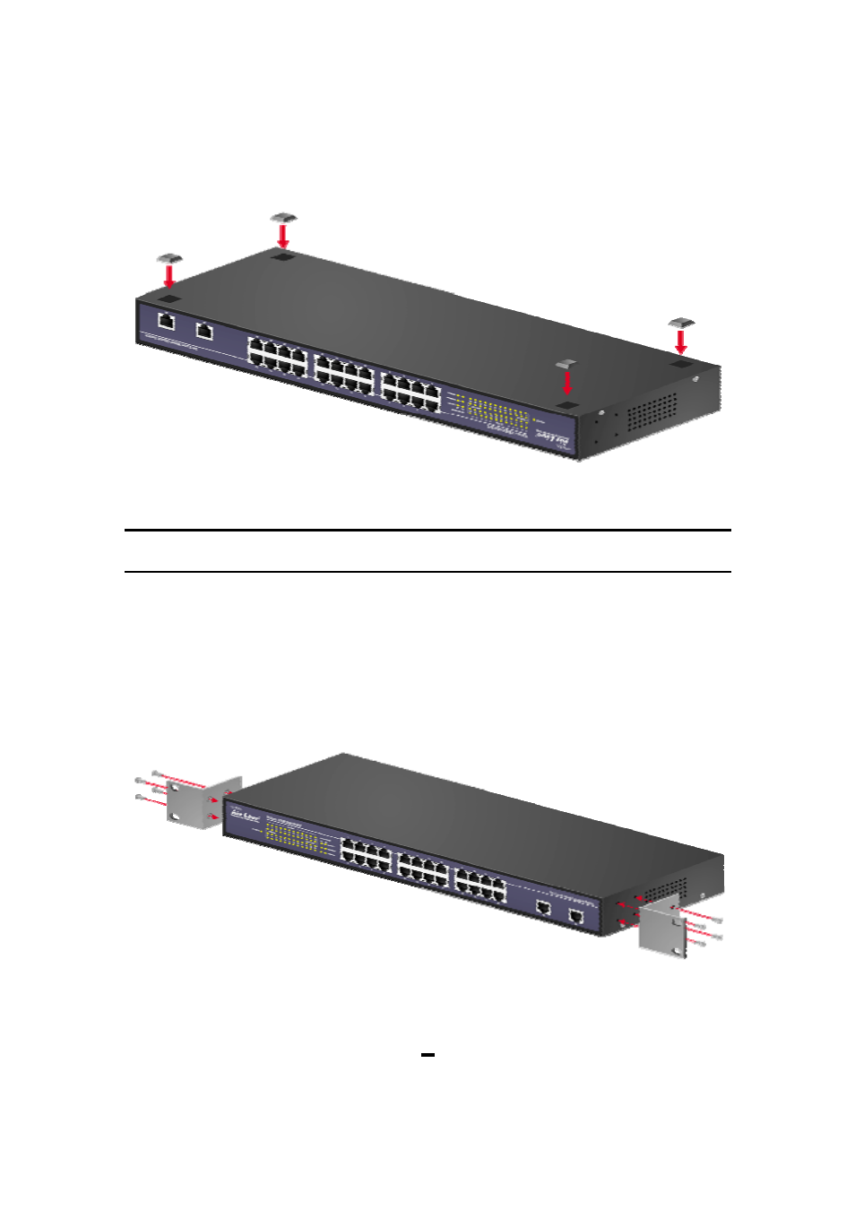 Rack mounting | AirLive Ether-FSH2402NT User Manual | Page 12 / 19