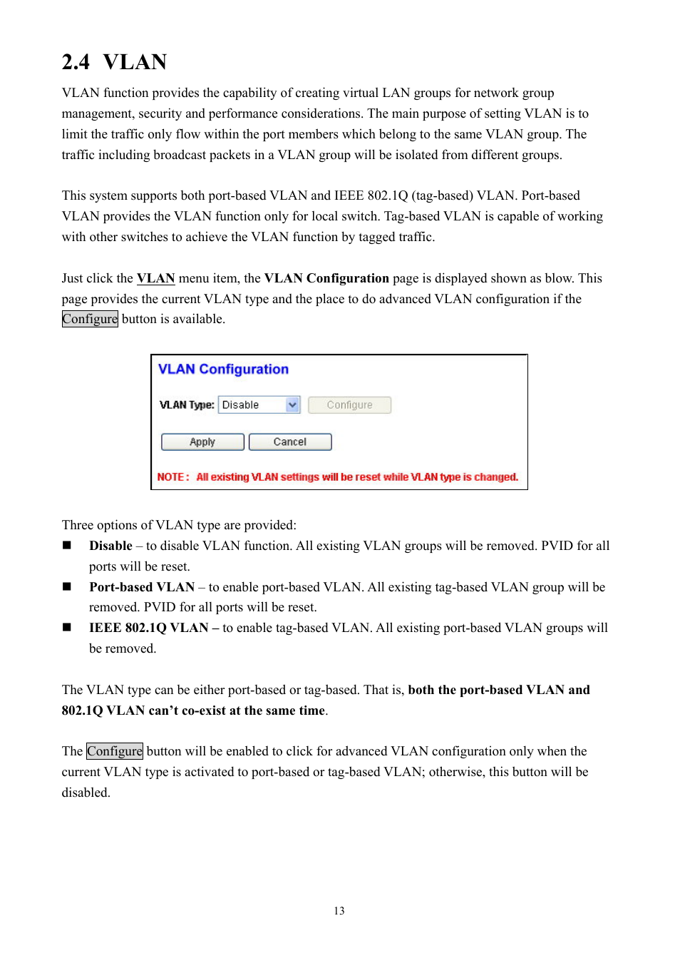 4 vlan | AirLive Ether-GSH2416W User Manual | Page 13 / 61