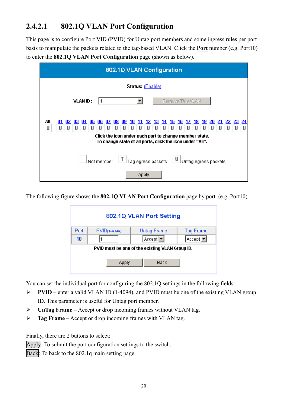 AirLive Ether-GSH2416W User Manual | Page 20 / 61