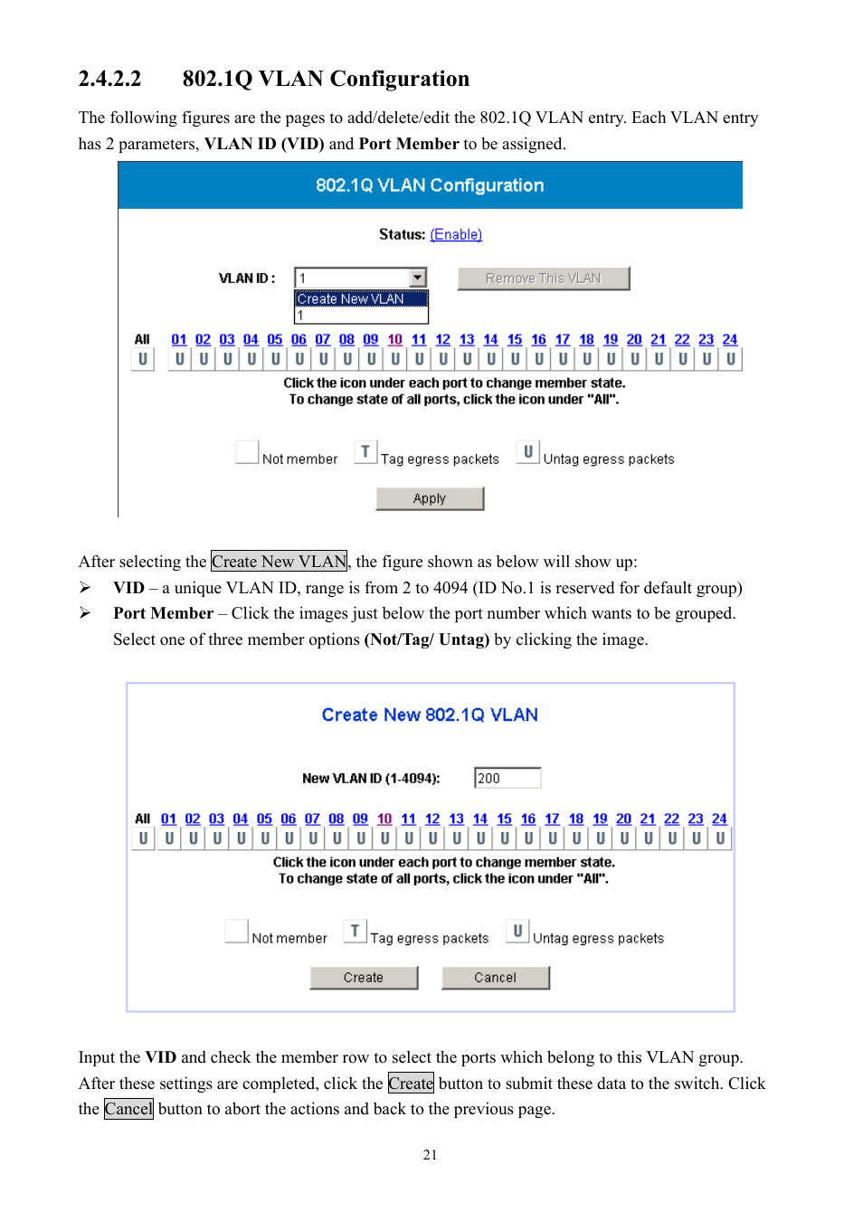 AirLive Ether-GSH2416W User Manual | Page 21 / 61