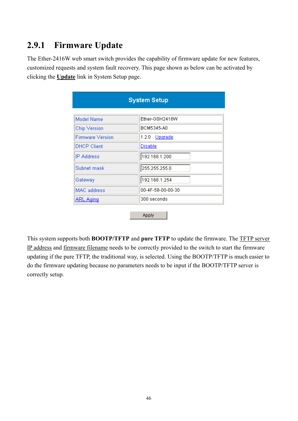 1 firmware update | AirLive Ether-GSH2416W User Manual | Page 46 / 61