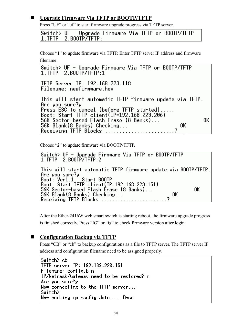 AirLive Ether-GSH2416W User Manual | Page 58 / 61