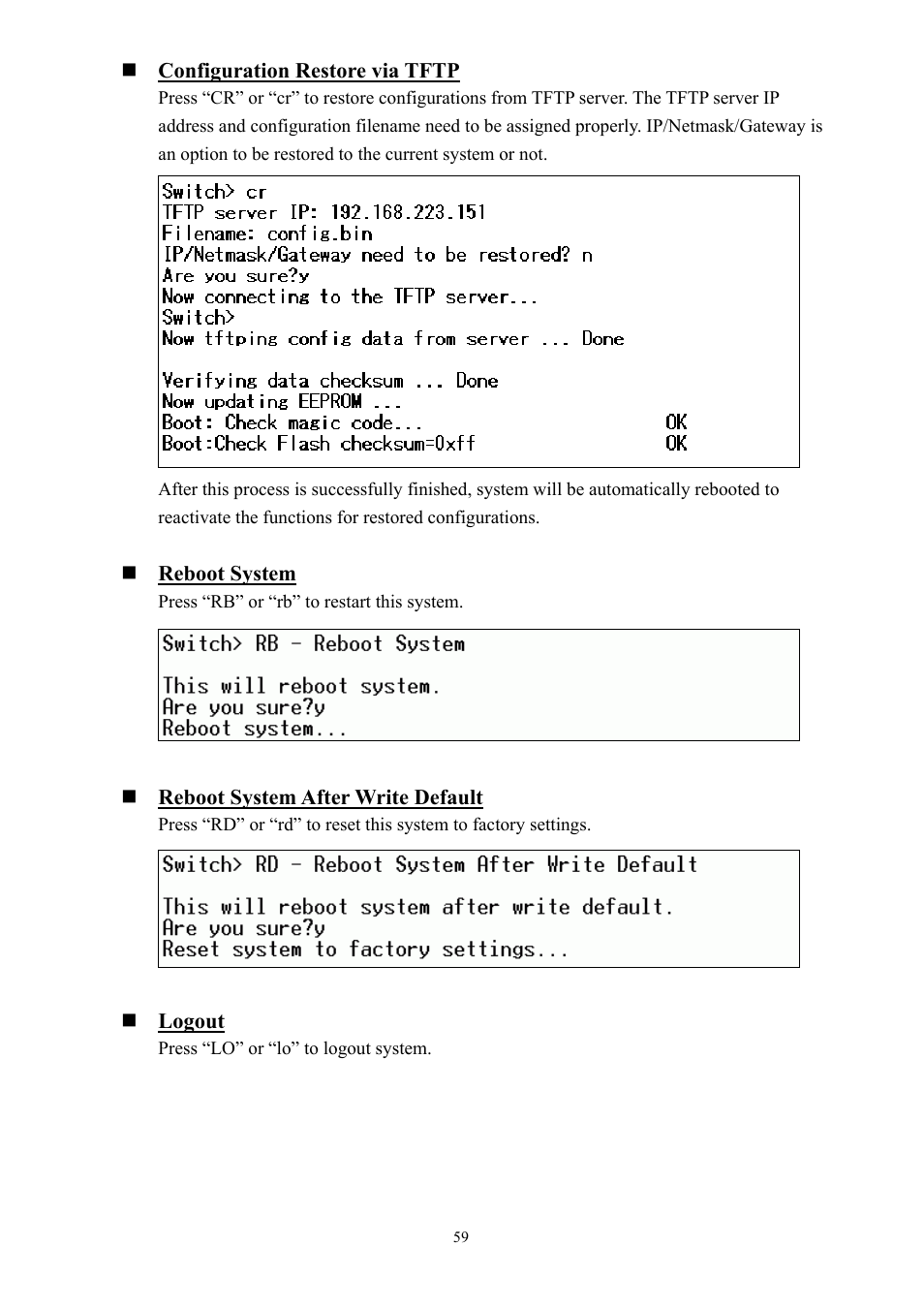 AirLive Ether-GSH2416W User Manual | Page 59 / 61