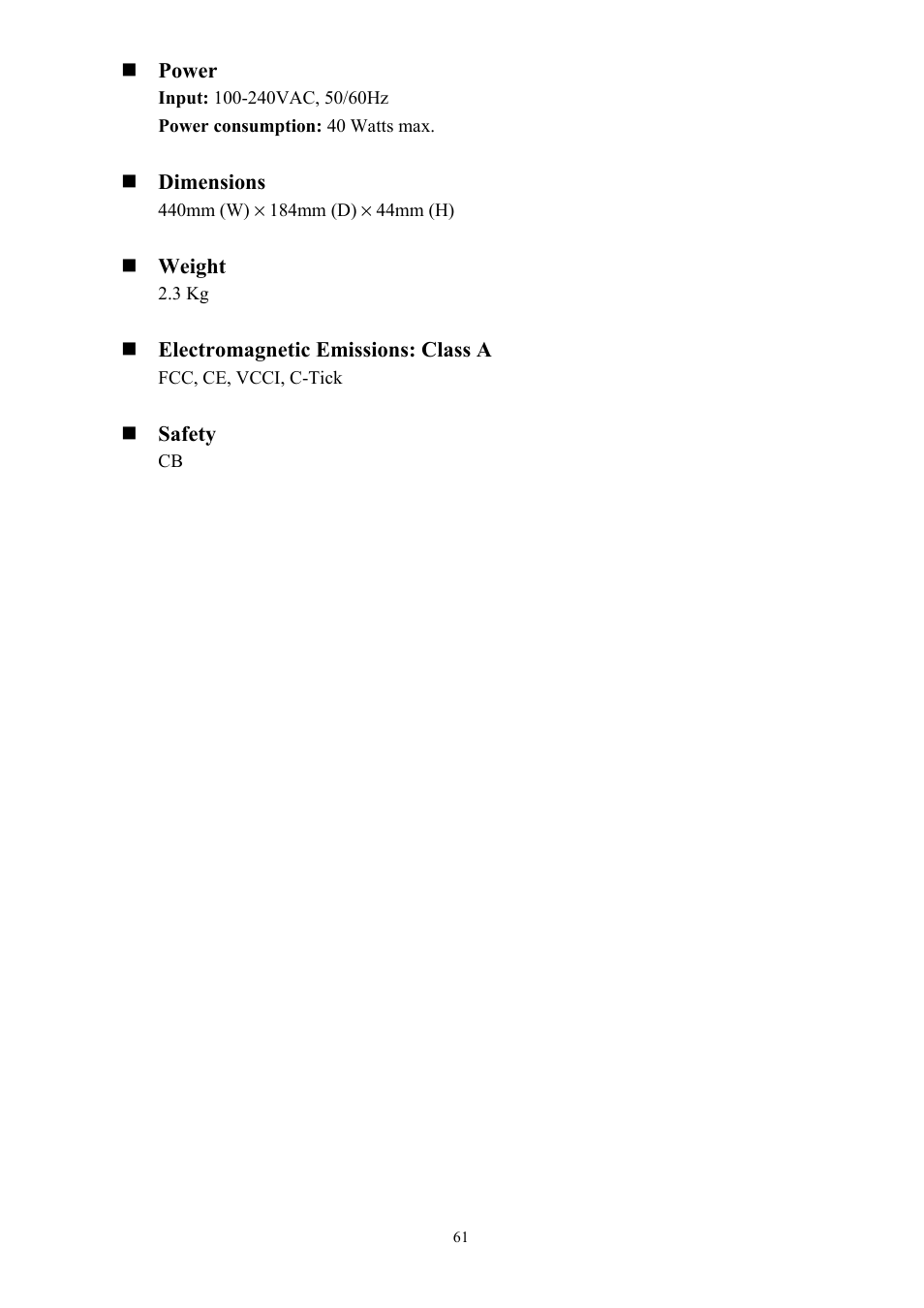 AirLive Ether-GSH2416W User Manual | Page 61 / 61