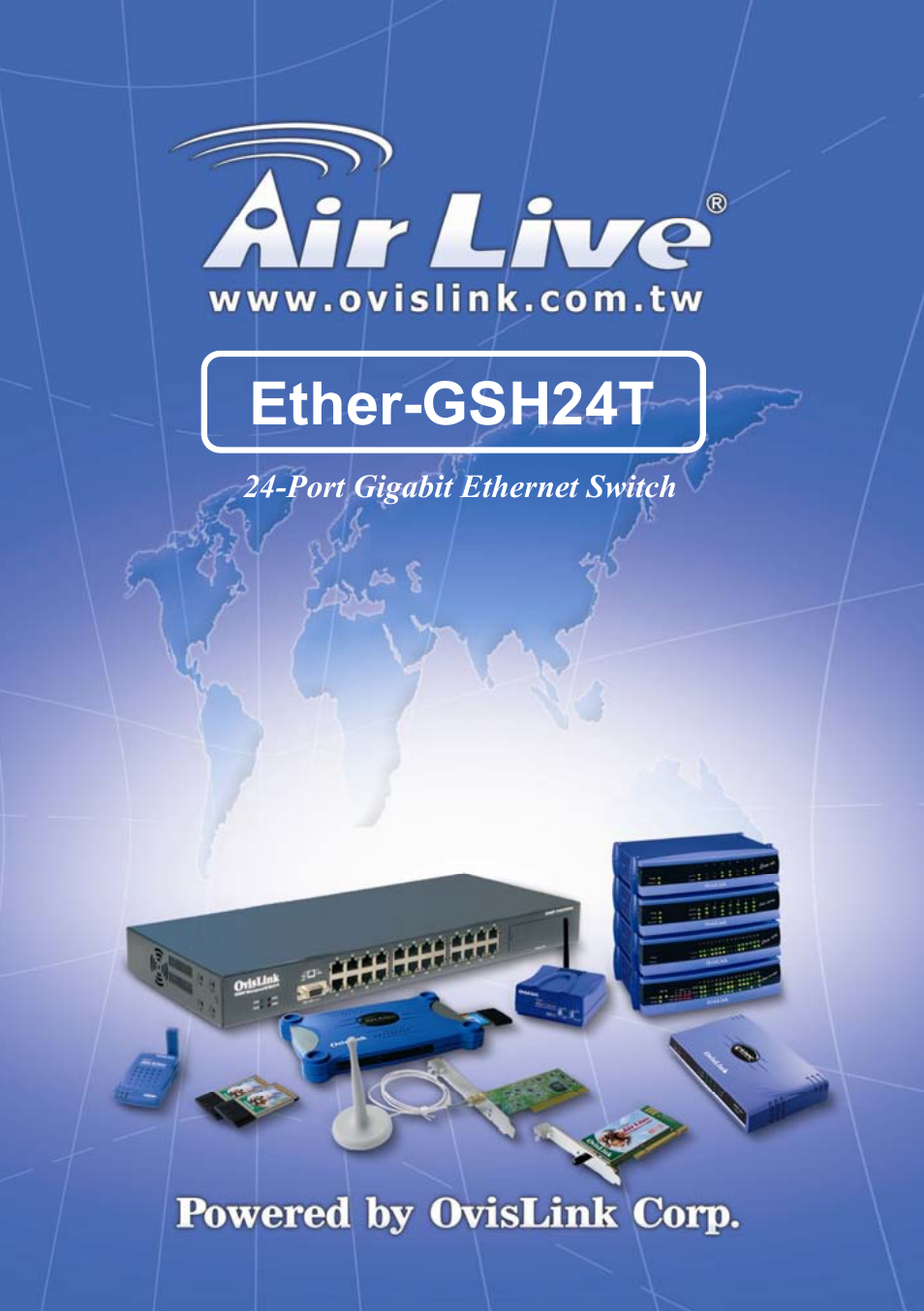 AirLive Ether-GSH24T v.2 User Manual | 16 pages