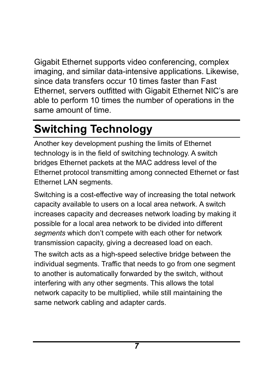 Switching technology | AirLive Ether-GSH24T v.2 User Manual | Page 7 / 16