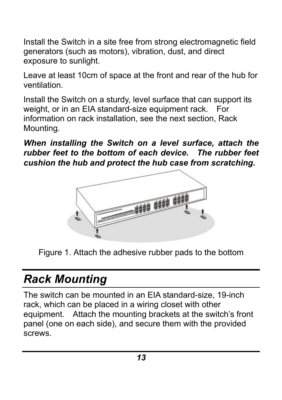 Rack mounting | AirLive Ether-GSH24TW User Manual | Page 13 / 42