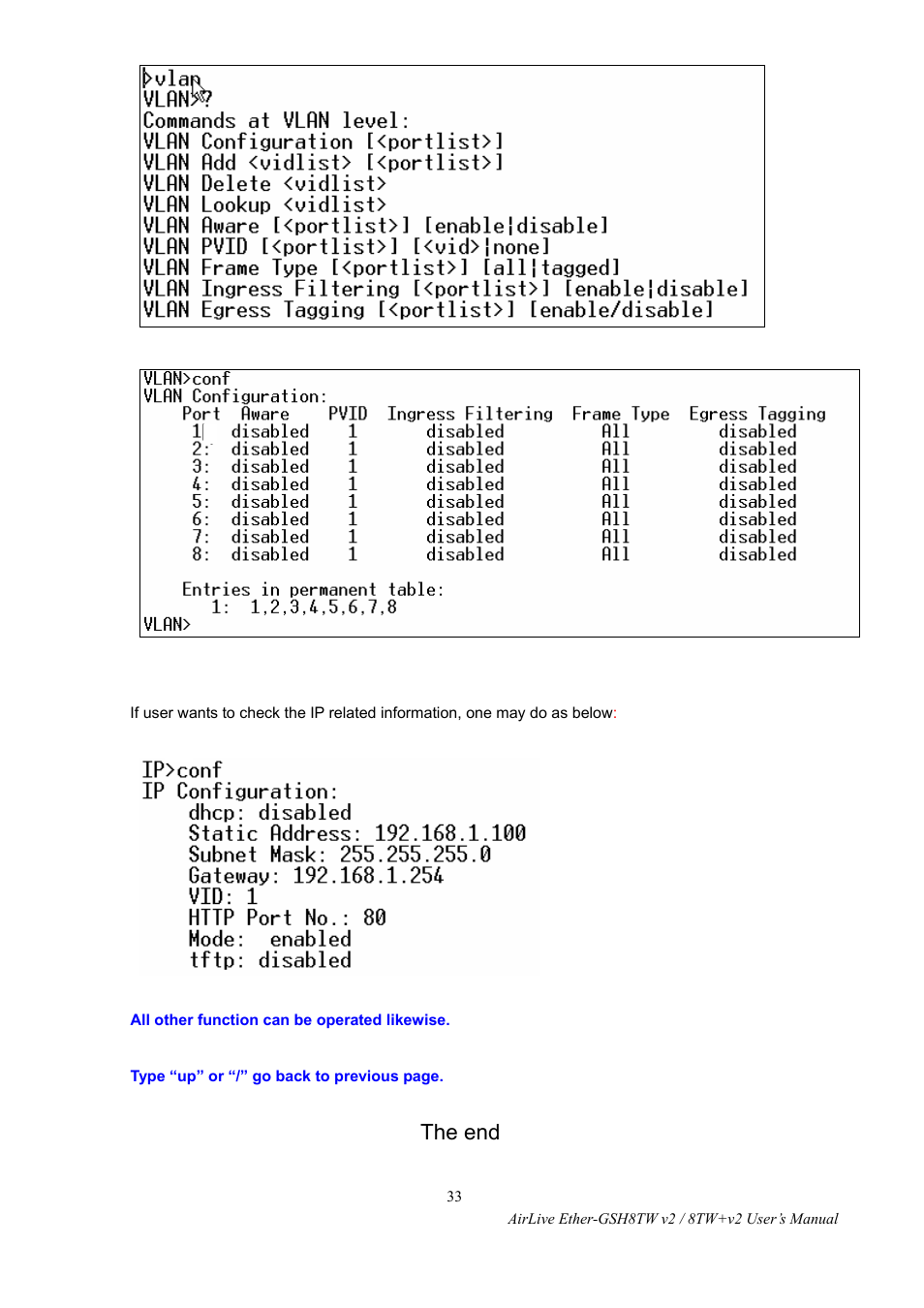The end | AirLive Ether-GSH8TW v2 User Manual | Page 36 / 36
