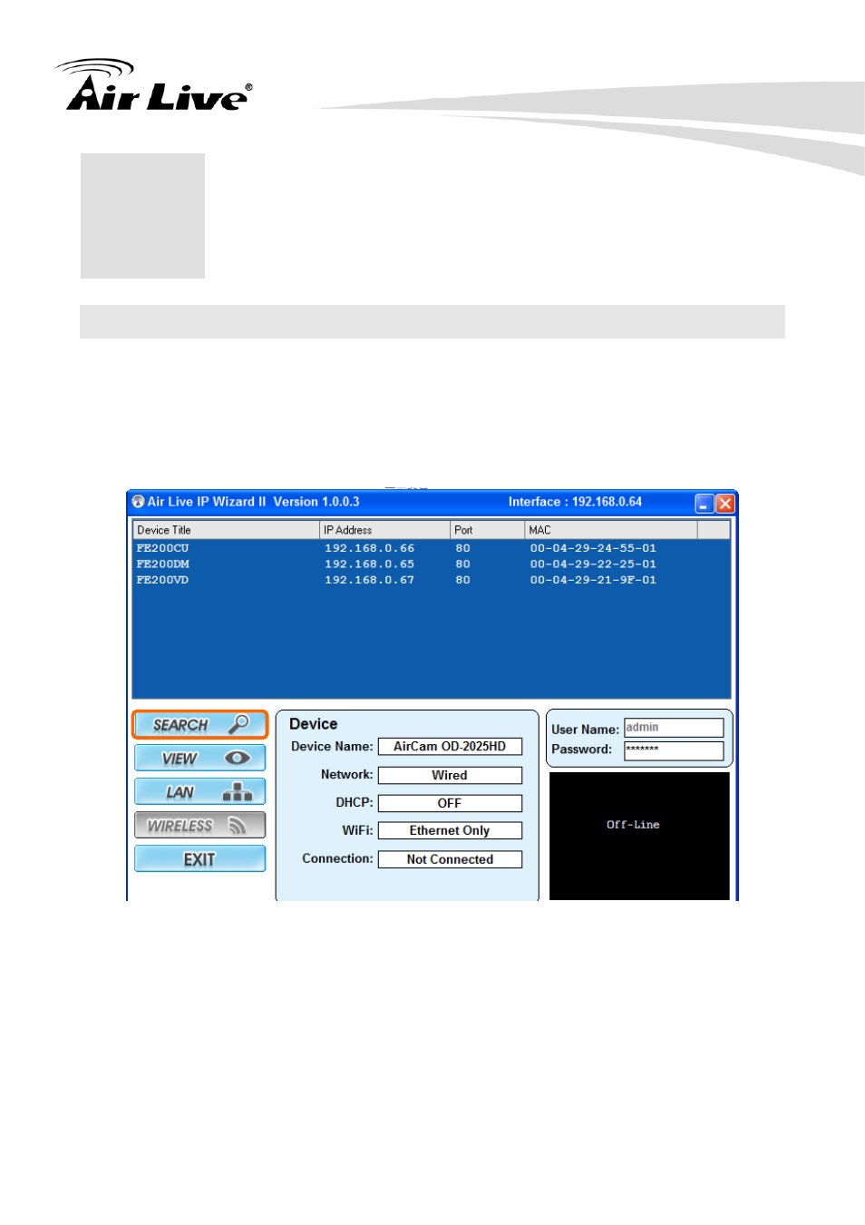Preparation, 1 search and set up by ipwizard ii | AirLive FE-200CU User Manual | Page 14 / 71