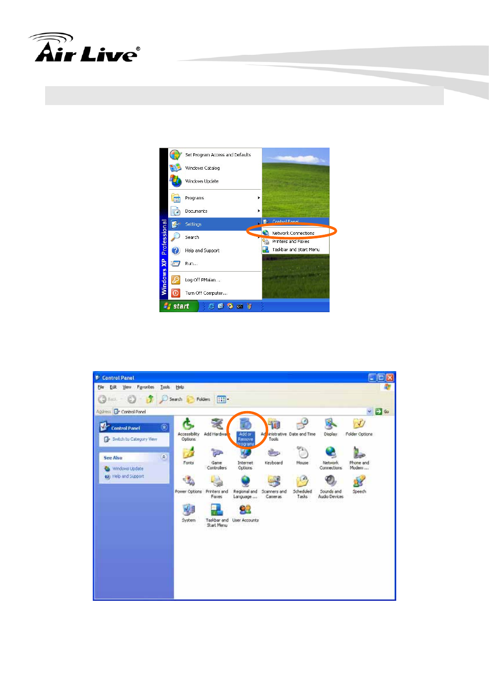 Appendix j: enable upnp of windows xp | AirLive FE-200CU User Manual | Page 68 / 71