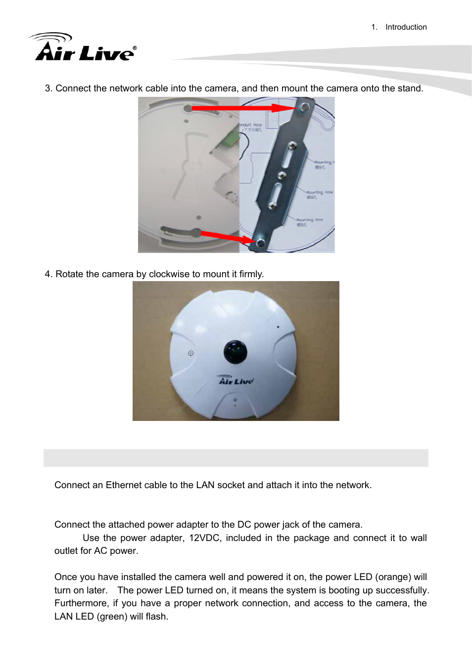 5 install the camera in lan | AirLive FE-200DM User Manual | Page 12 / 74