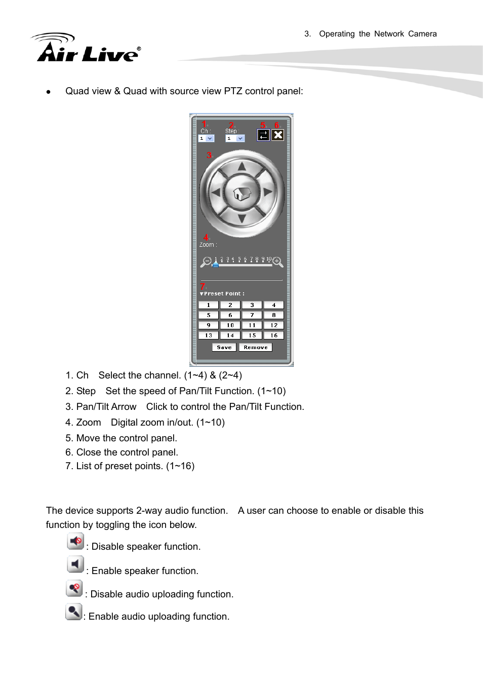 Way audio | AirLive FE-200DM User Manual | Page 20 / 74