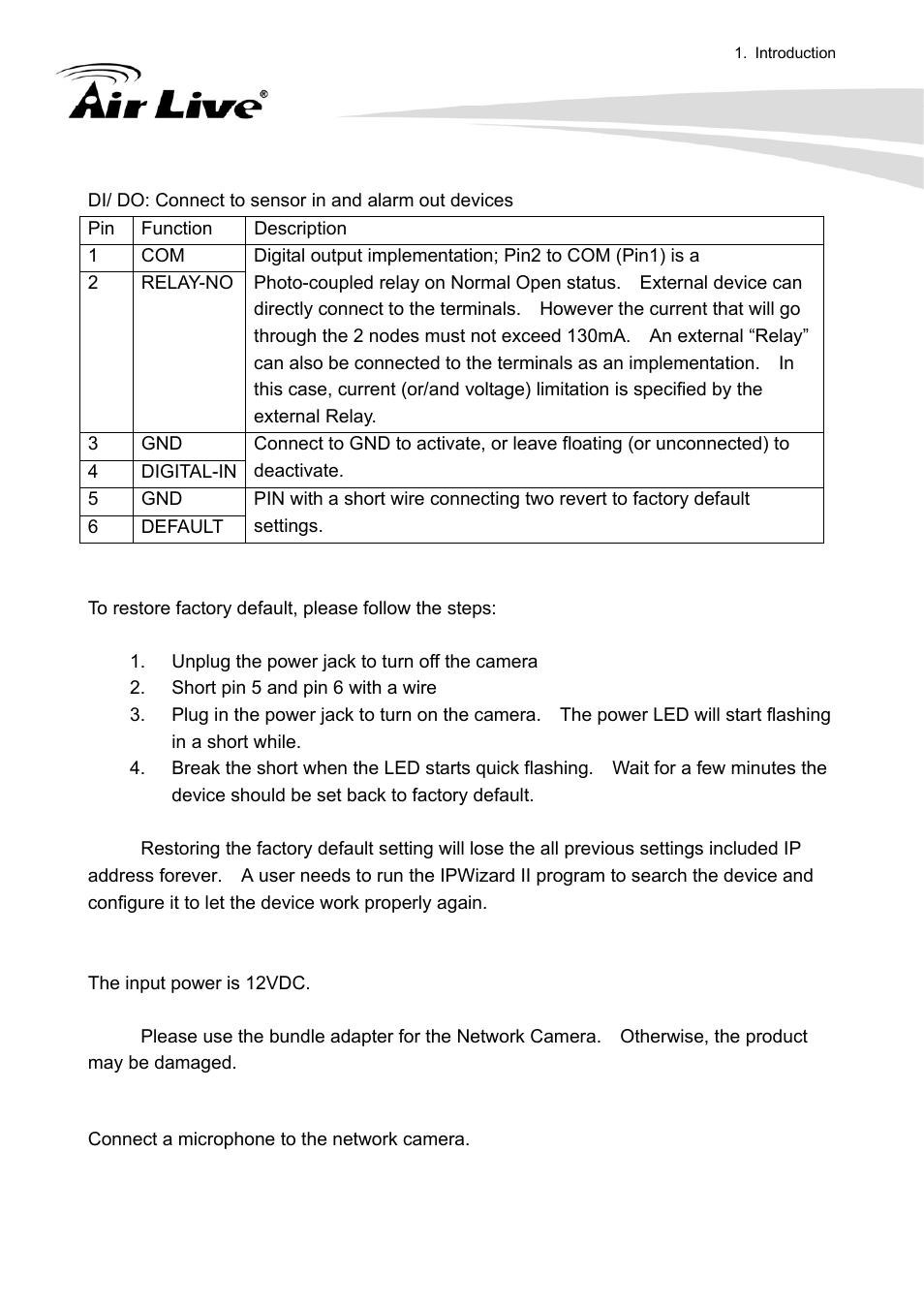 AirLive FE-200VD User Manual | Page 10 / 72