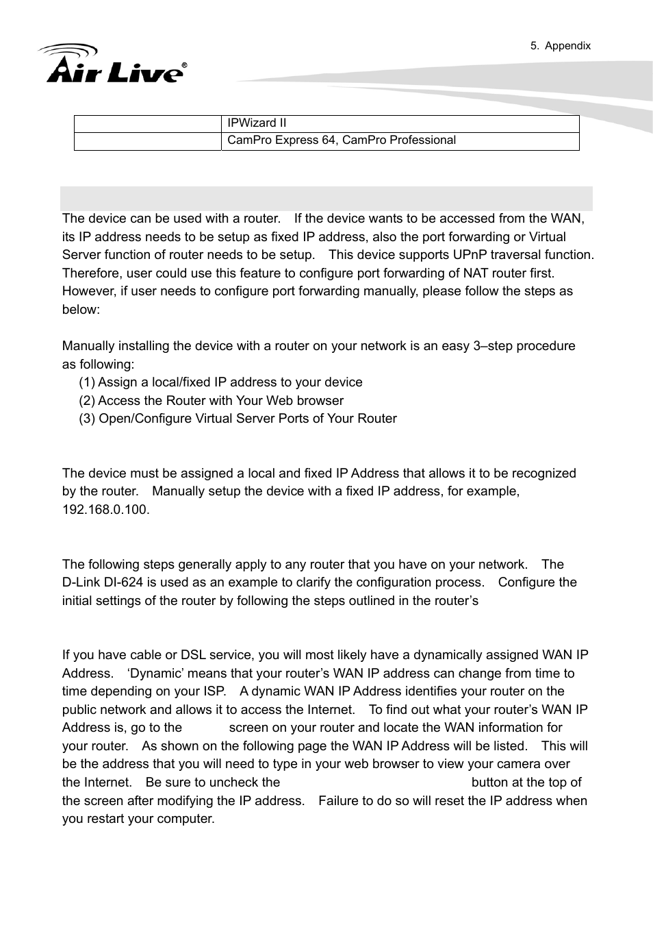 Appendix f: configure port forwarding manually | AirLive FE-200VD User Manual | Page 58 / 72