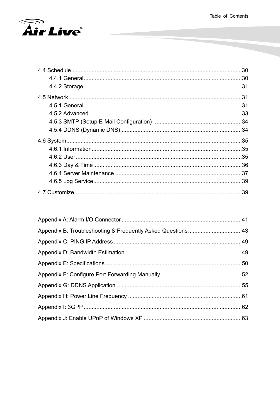 AirLive FE-200VD User Manual | Page 6 / 72