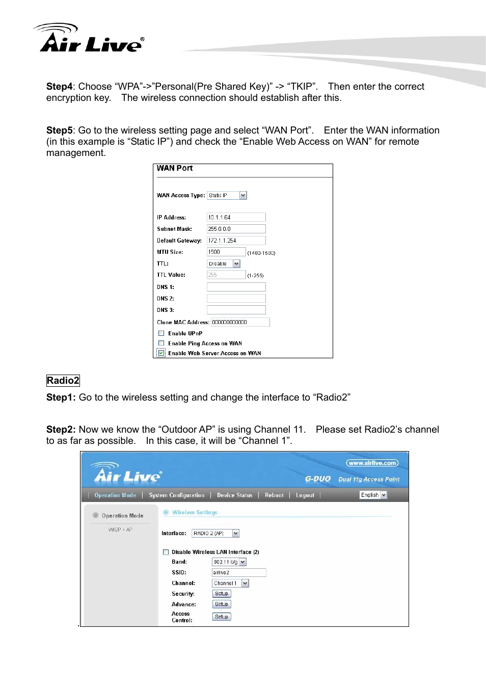 AirLive G.DUO User Manual | Page 32 / 137