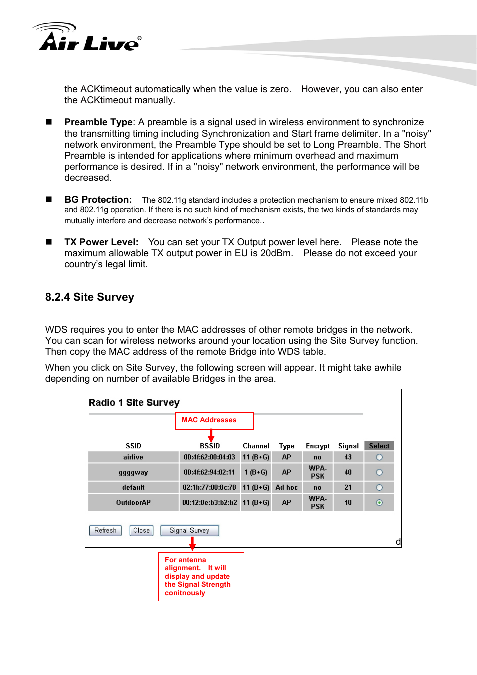 4 site survey | AirLive G.DUO User Manual | Page 96 / 137