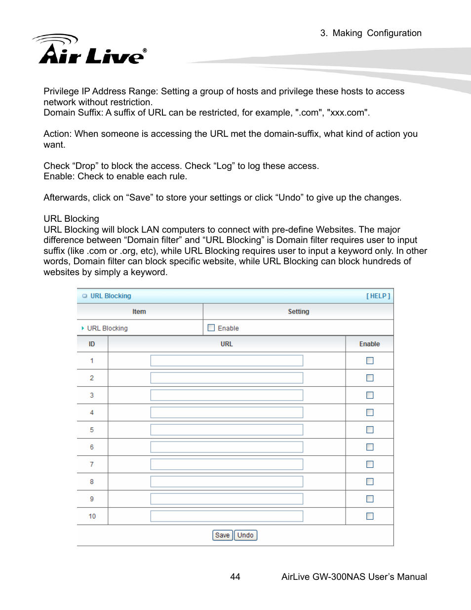 AirLive GW-300NAS User Manual | Page 48 / 75