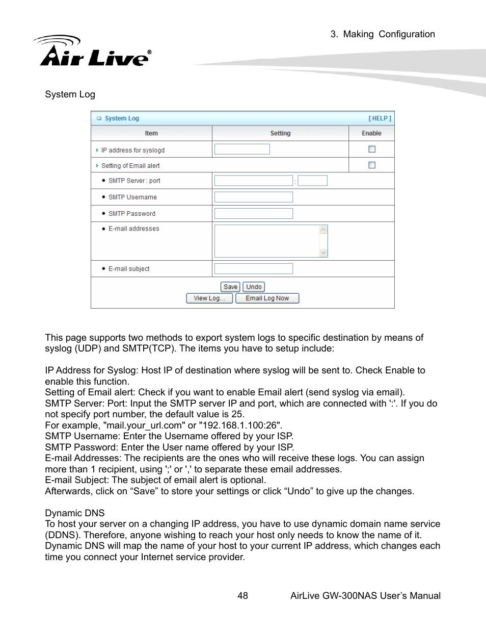 AirLive GW-300NAS User Manual | Page 52 / 75