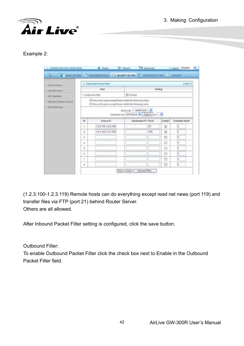 AirLive GW-300R User Manual | Page 46 / 94