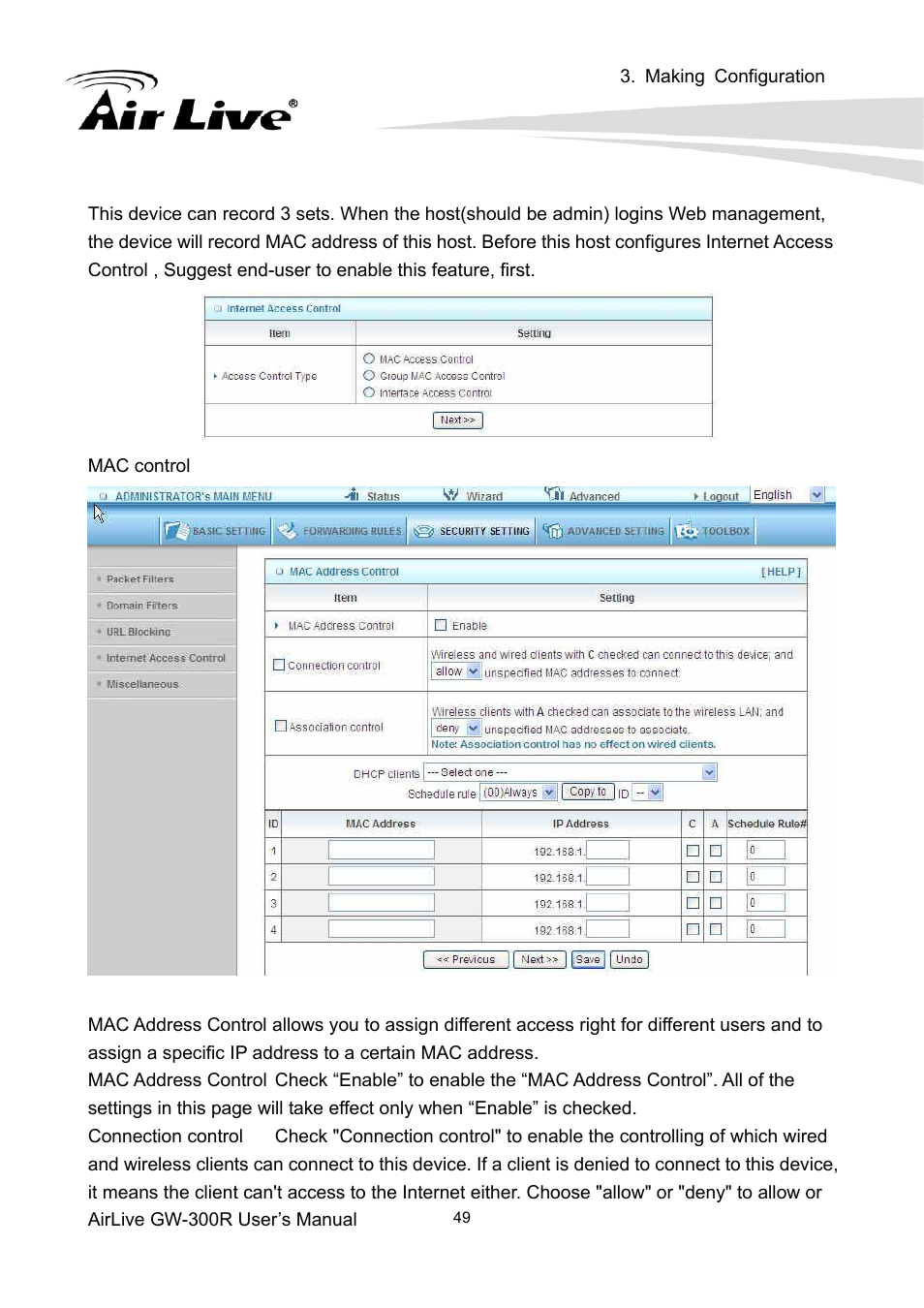 AirLive GW-300R User Manual | Page 53 / 94