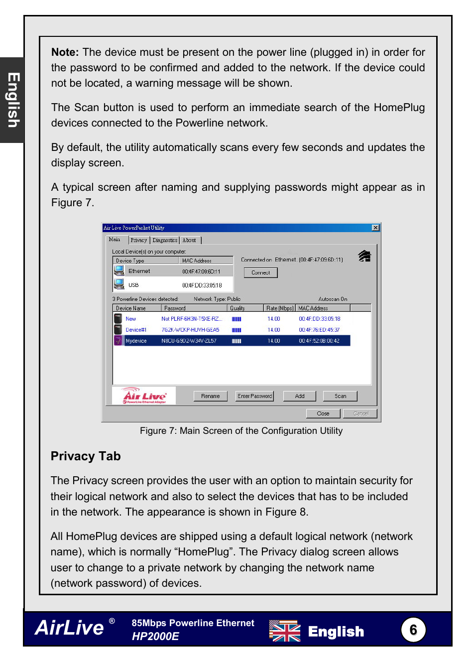 Airlive, English | AirLive HP-2000E User Manual | Page 7 / 29