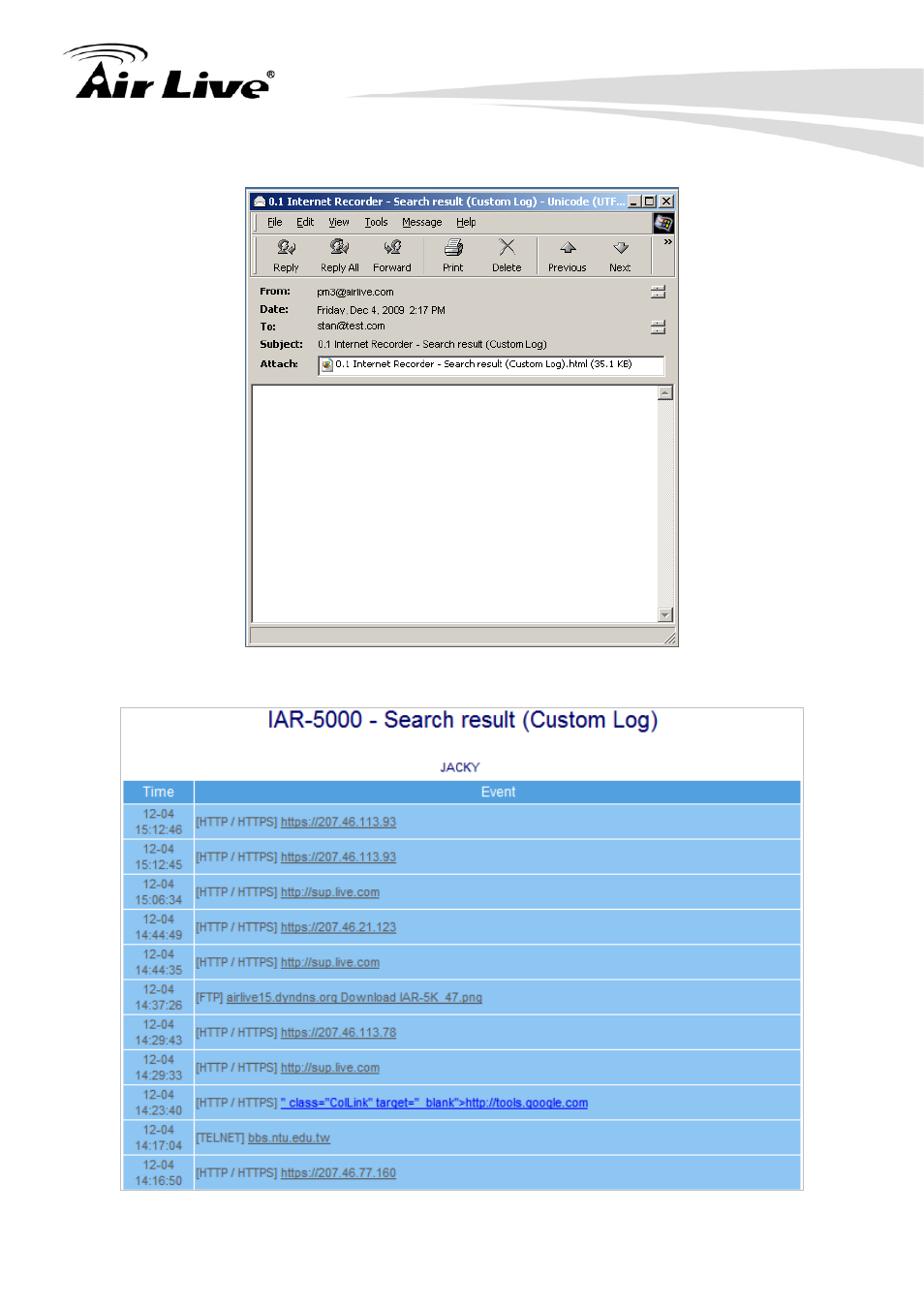 AirLive IAR-5000 v2 User Manual | Page 138 / 202