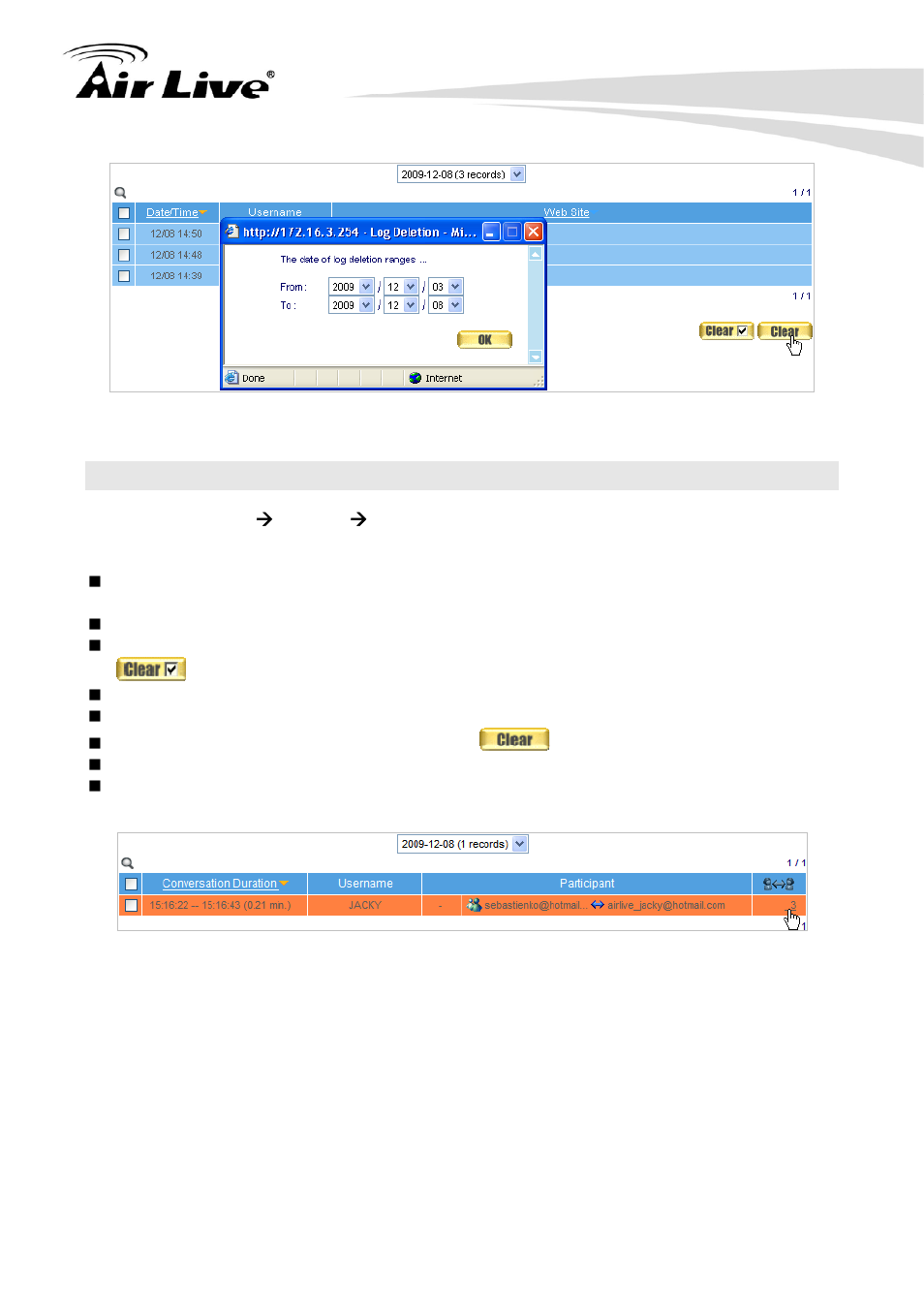 4 accessing details of an im conversation | AirLive IAR-5000 v2 User Manual | Page 148 / 202