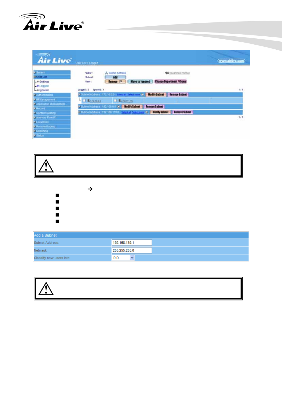 AirLive IAR-5000 v2 User Manual | Page 44 / 202