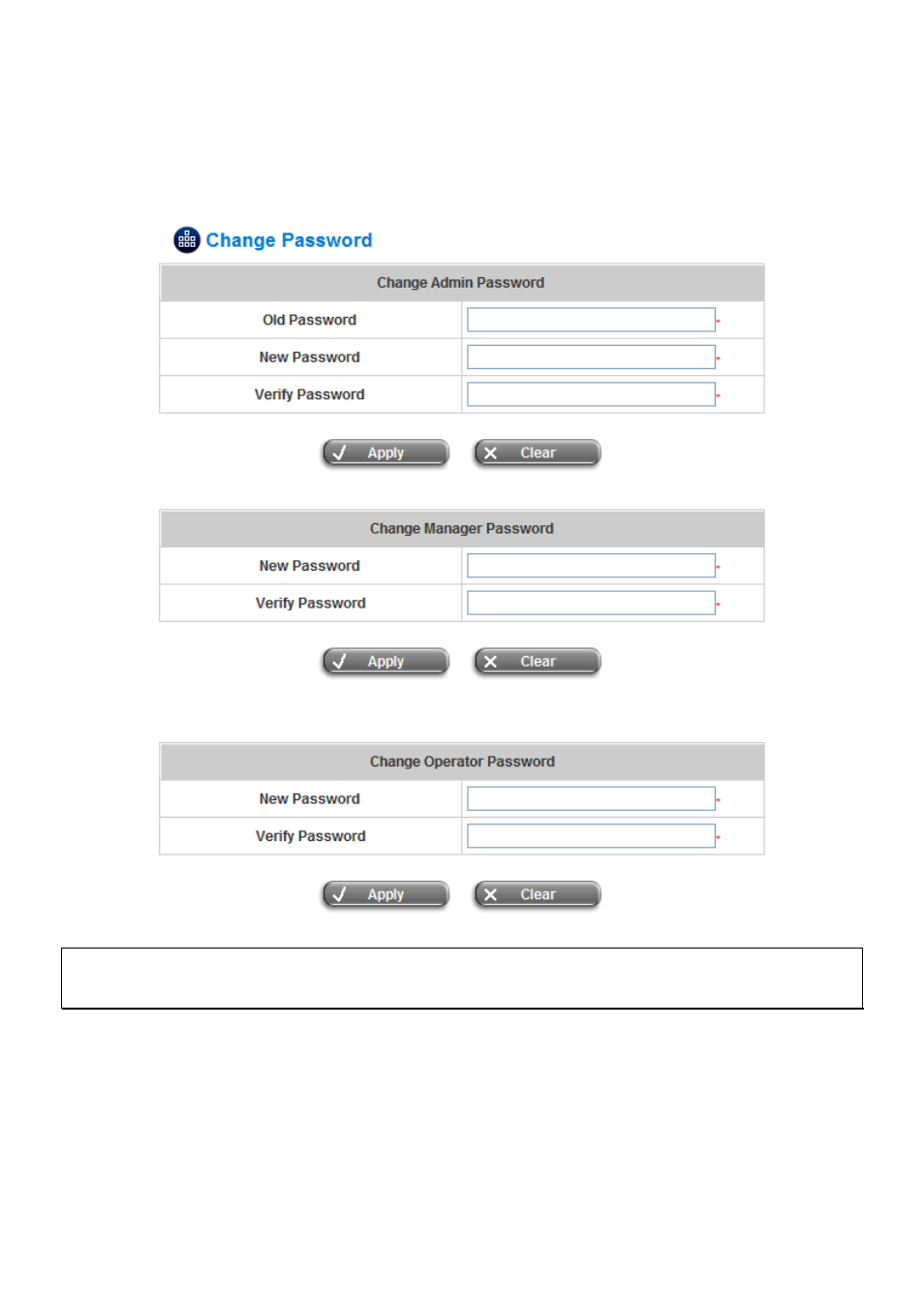 1 change password, Change password | AirLive IAS-2000 v2 User Manual | Page 126 / 163