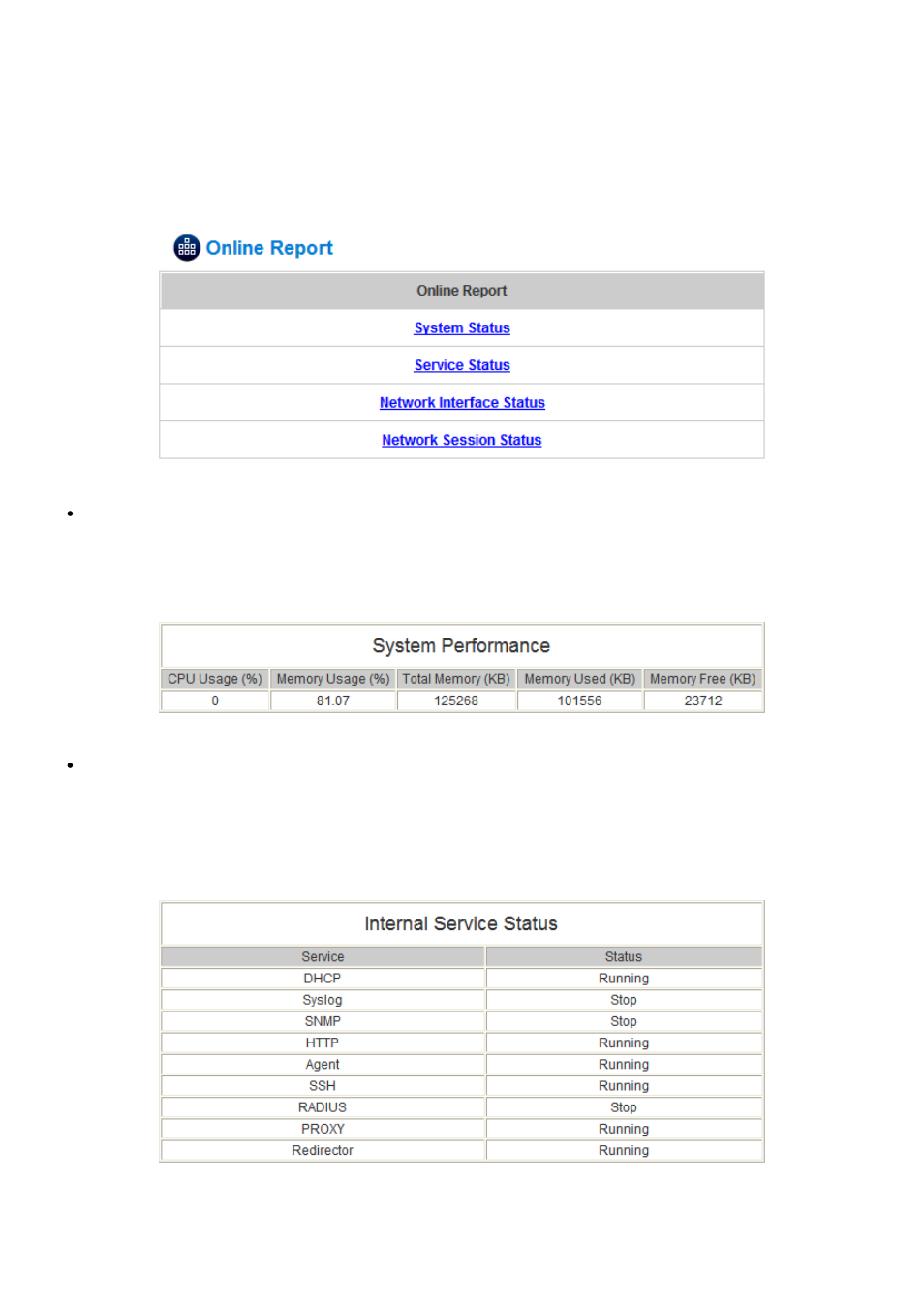 6 online report, Online report | AirLive IAS-2000 v2 User Manual | Page 145 / 163