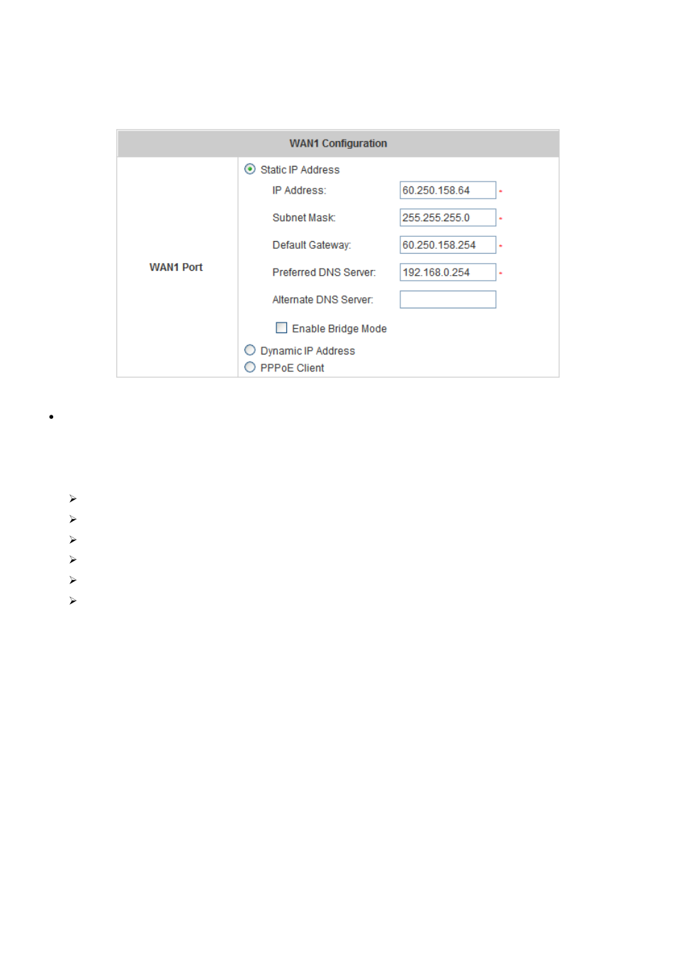 3 wan1 configuration, Wan1 configuration | AirLive IAS-2000 v2 User Manual | Page 37 / 163