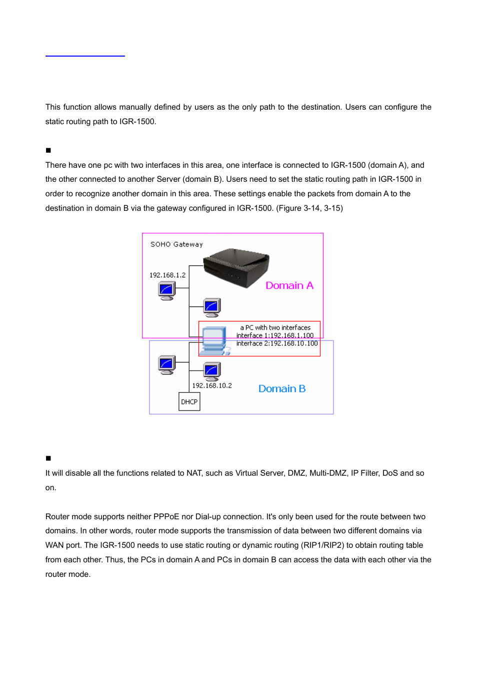 7 routing table, 1 configure | AirLive IGR-1500 User Manual | Page 27 / 78