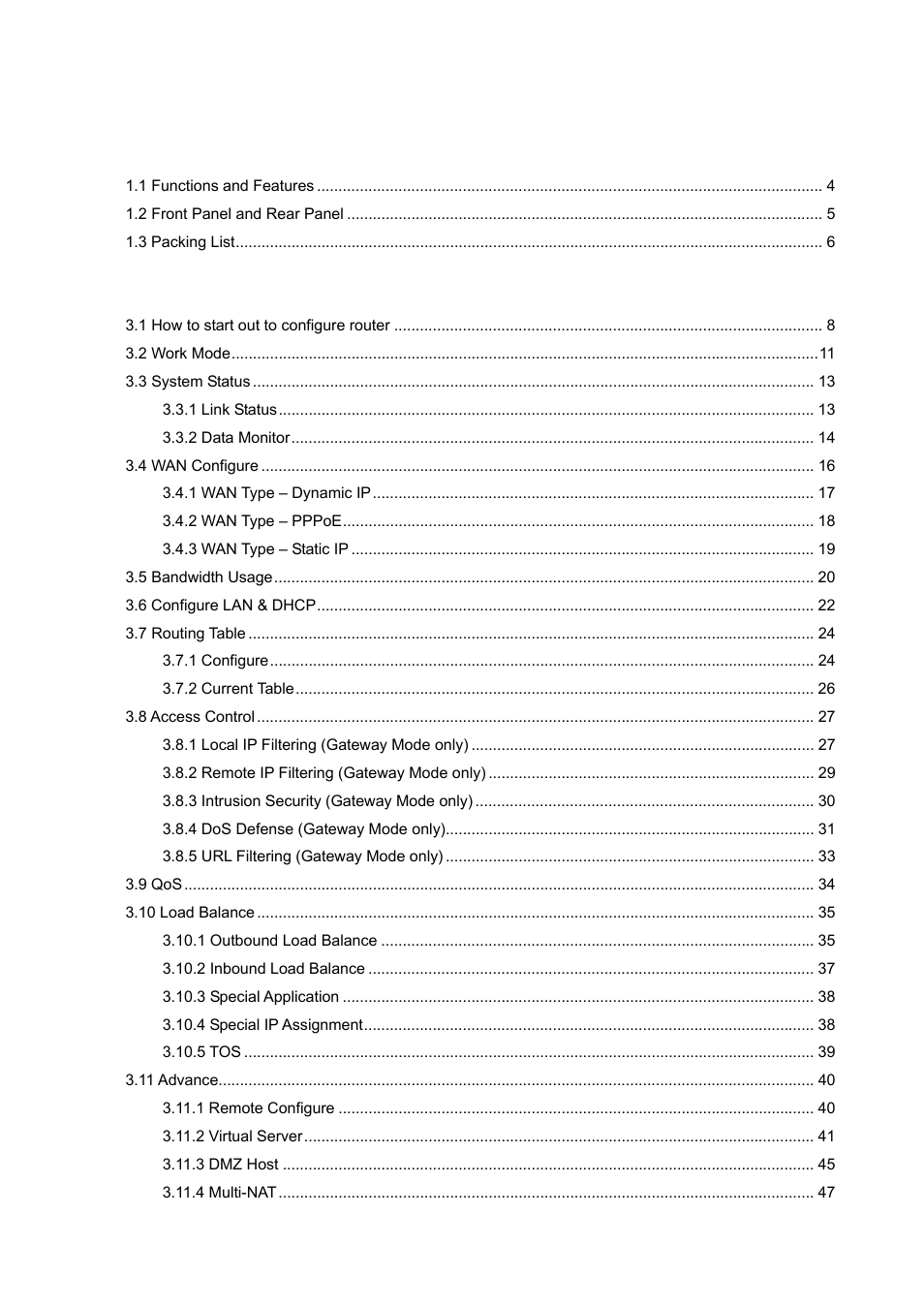AirLive IGR-1500 User Manual | Page 5 / 78