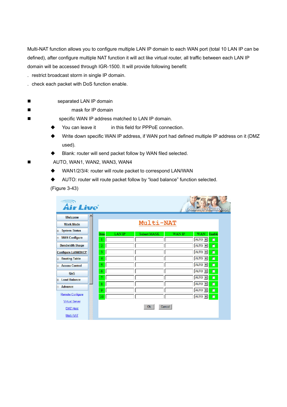 4 multi-nat | AirLive IGR-1500 User Manual | Page 50 / 78